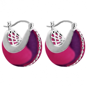 Par aros miss moonlight color morado
